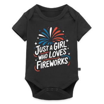 Pyrotechniker Feuerwerk Pyrotechnik - Baby Premium Kurzarmbody - Schwarz - Vorne