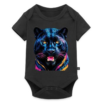 Tiger - Baby Premium Kurzarmbody - Schwarz - Vorne
