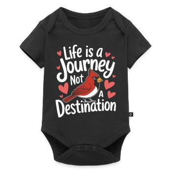 Kardinal Rotkardinal Vogel Roter Kardinal - Baby Premium Kurzarmbody - Schwarz - Vorne