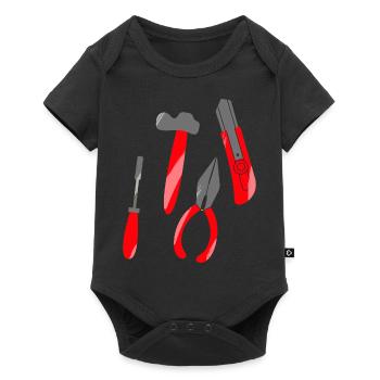 Craftsman looking for tool design - Baby Premium short-sleeve bodysuit - black - Front