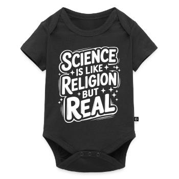 Atheismus Atheist Anti-Religion Agnostiker - Baby Premium Kurzarmbody - Schwarz - Vorne