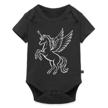 Unicorn - Unicorn - Baby Premium short-sleeve bodysuit - black - Front