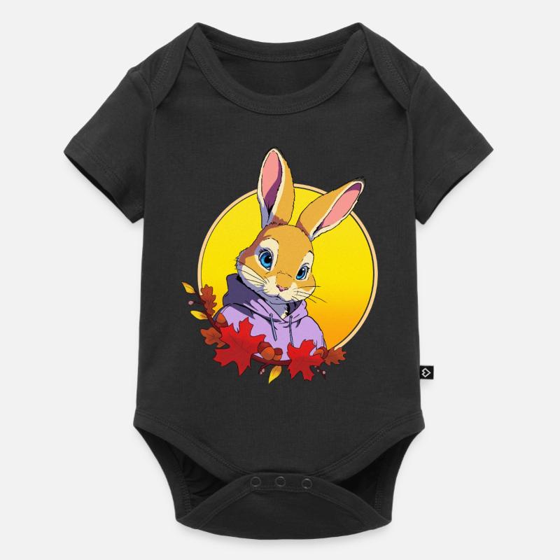 Rabbit Design - Baby Premium short-sleeve bodysuit - black