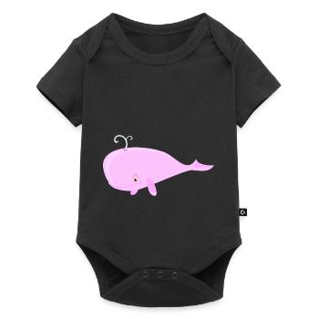 Wal Pink - Baby Premium Kurzarmbody - Schwarz - Vorne