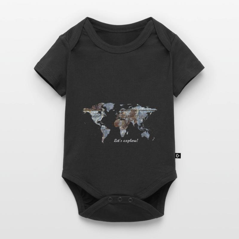 World Map - Let's explore! Baby Premium short-sleeve bodysuit
