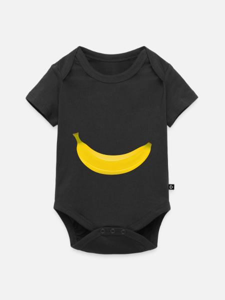 banana - Baby Premium short-sleeve bodysuit - black