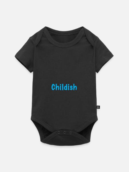 Kindisch - Baby Premium Kurzarmbody - Schwarz