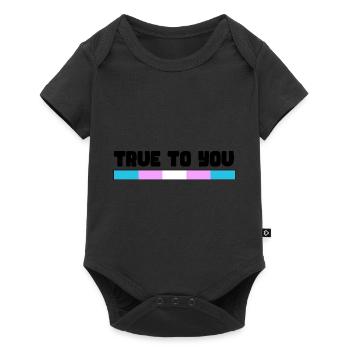 Rainbow Connection Embrace, Happy Pride - Baby Premium Kurzarmbody - Schwarz - Vorne