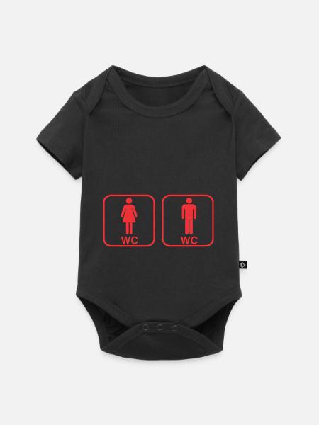 WC - Baby Premium short-sleeve bodysuit - black