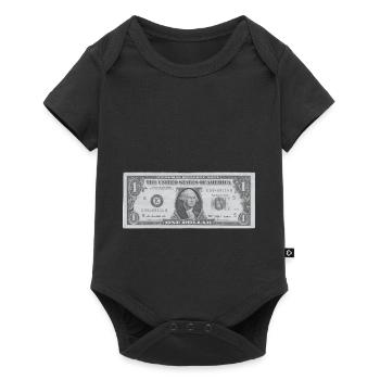 1 dollar - Baby Premium short-sleeve bodysuit - black - Front