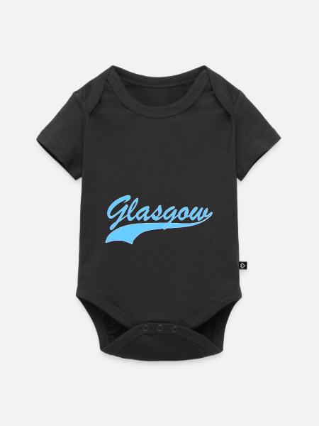 Glasgow - Baby Premium Kurzarmbody - Schwarz