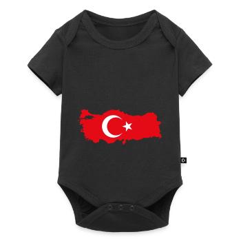 Turquie Contours - Body à manches courtes Premium Bébé - noir - Devant