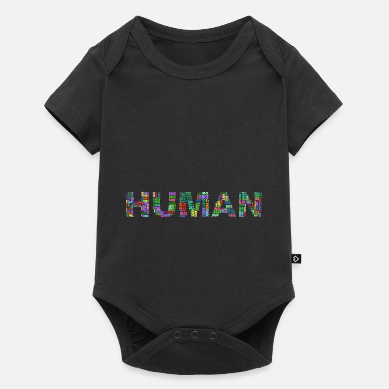 Human/Race - Body à manches courtes Premium Bébé - noir