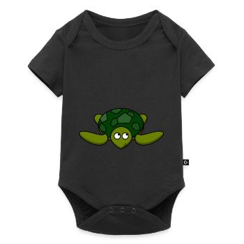 Love turtle - Baby Premium short-sleeve bodysuit - black - Front