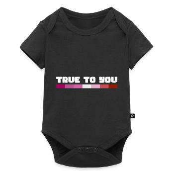Rainbow Connection Embrace, Happy Pride - Baby Premium Kurzarmbody - Schwarz - Vorne