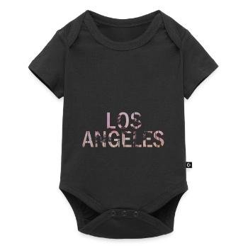Los Angeles lettering - Baby Premium short-sleeve bodysuit - black - Front