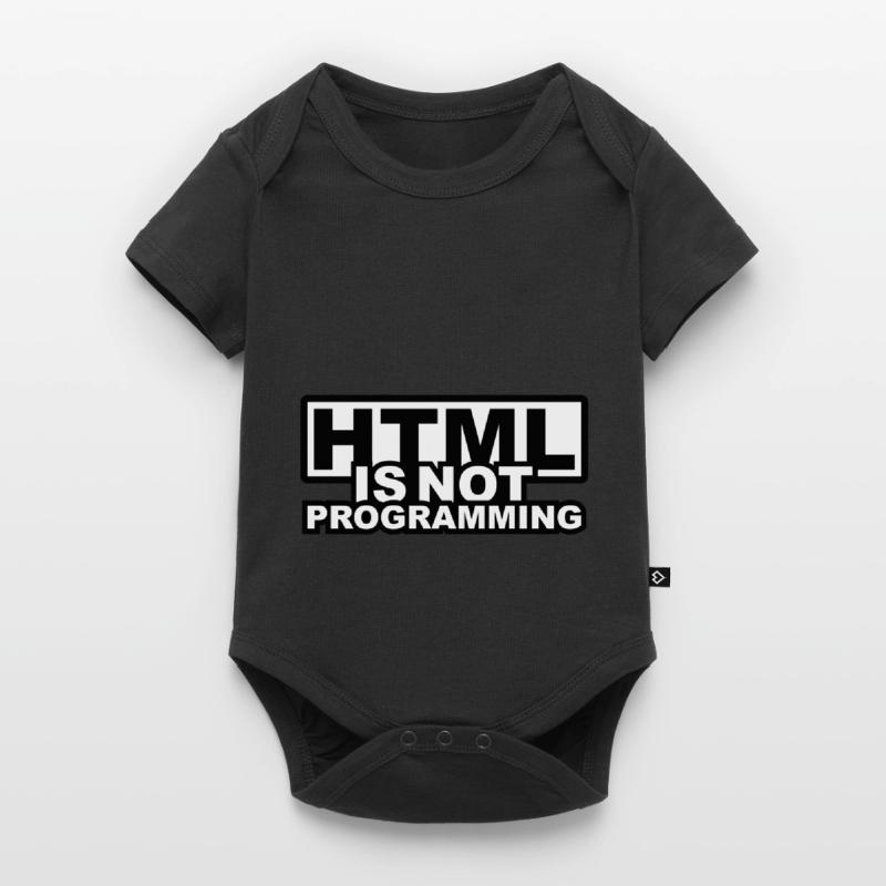 HTML is NOT Programming Baby Premium short-sleeve bodysuit
