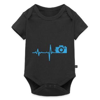 Caméra cadeau Heartbeat Photographe - Body à manches courtes Premium Bébé - noir - Devant