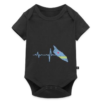 Heartbeat Aruba gift - Baby Premium short-sleeve bodysuit - black - Front