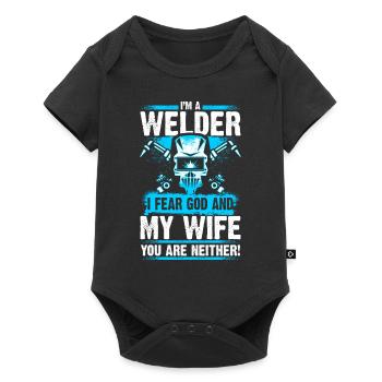 I'm a Welder - Welder - EN - Baby Premium short-sleeve bodysuit - black - Front
