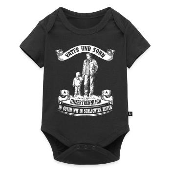 Père et fils - inséparables - Body à manches courtes Premium Bébé - noir - Devant