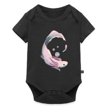 Axolotl Evolution - Baby Premium Kurzarmbody - Schwarz - Vorne