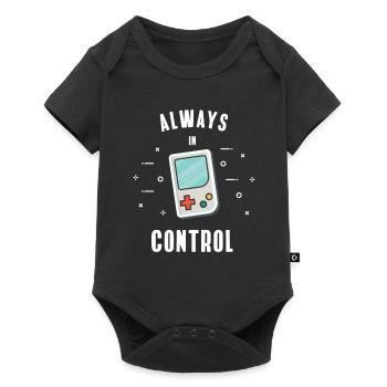 Game Console Retro Console Gamer Nerd Ninten lol - Baby Premium short-sleeve bodysuit - black - Front