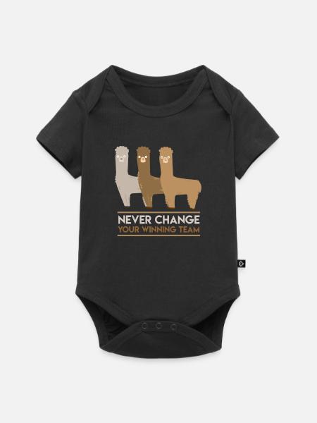 Alpaca Winning Team - Baby Premium Kurzarmbody - Schwarz