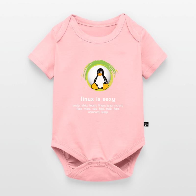 Computer System Penguin Nerd pc inside code admin Body à manches courtes Premium Bébé