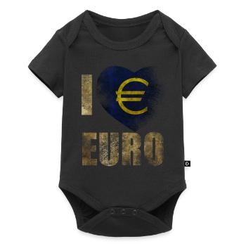 EURO I love Euro - Baby Premium short-sleeve bodysuit - black - Front