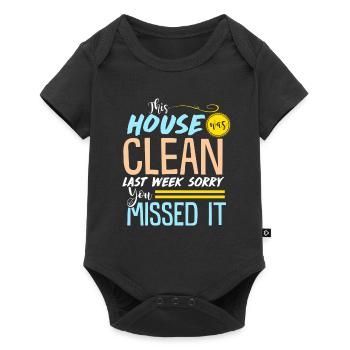 Clean House - Cadeau - Chemise - Body à manches courtes Premium Bébé - noir - Devant