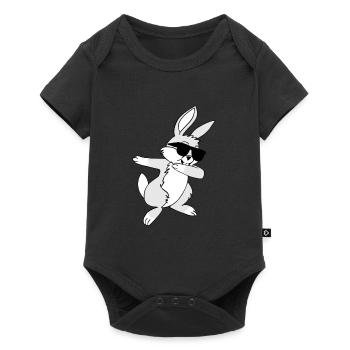 Dabbing Bunny Hip Hop Easter Easter Bunny Gift - Baby Premium short-sleeve bodysuit - black - Front