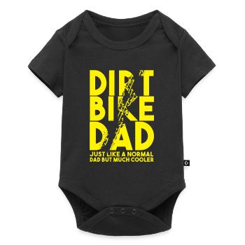 Dirt Bike Dad Shirt - Gift - Baby Premium short-sleeve bodysuit - black - Front