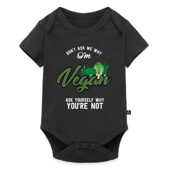 Vegan Vegetarian Gift World Aliments de jour végétalien - Body à manches courtes Premium Bébé - noir - Devant