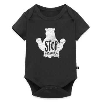 Protection du climat Changement climatique Ours polaire Cadeau CO2 Climat - Body à manches courtes Premium Bébé - noir - Devant