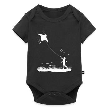 Chemise garçon sous-marine - Body à manches courtes Premium Bébé - noir - Devant