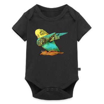 Perruche Perruche Perruche Oiseau Animal - Body à manches courtes Premium Bébé - noir - Devant