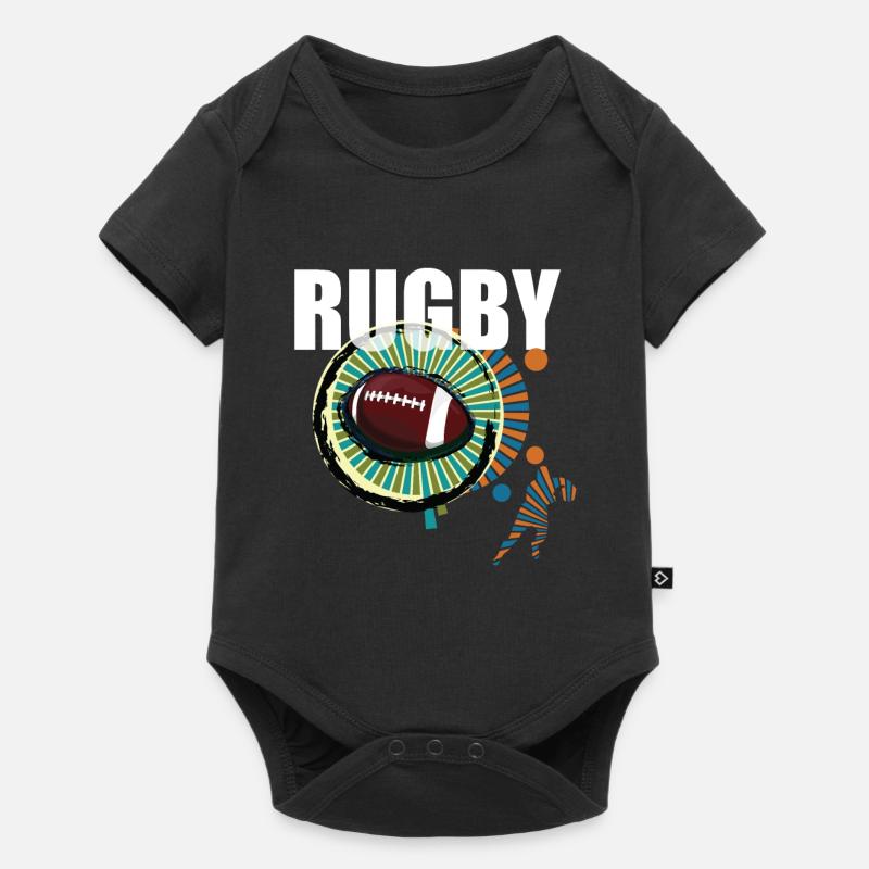 rugby - Body à manches courtes Premium Bébé - noir