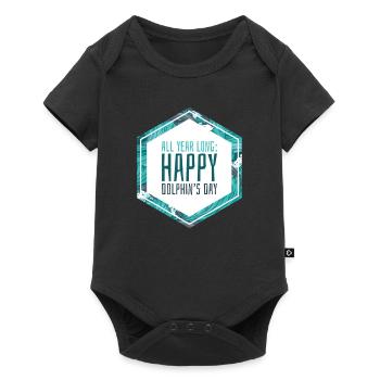 Gift Saying Dolphin Holiday Sea Caribbean Ocean - Baby Premium short-sleeve bodysuit - black - Front