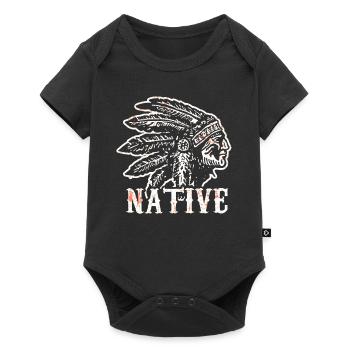 Native American Native History USA - Baby Premium short-sleeve bodysuit - black - Front