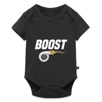 augmentation - Body à manches courtes Premium Bébé - noir - Devant