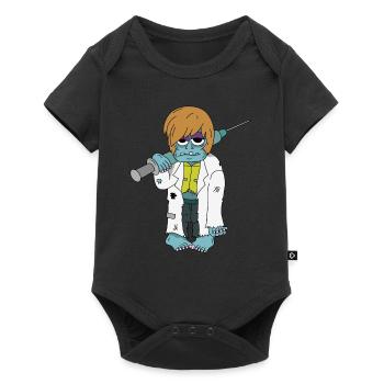 Docteur Zombie - Halloween Monster Seringue Doctor Death - Body à manches courtes Premium Bébé - noir - Devant
