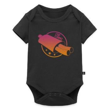 Idée cadeau rétro tuning voiture échappement - Body à manches courtes Premium Bébé - noir - Devant