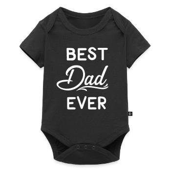 Père cadeau héros cadeau de la fête des pères fils fille - Body à manches courtes Premium Bébé - noir - Devant