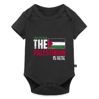 N'ayez pas peur que le Palestinien soit là - Body à manches courtes Premium Bébé - noir - Devant