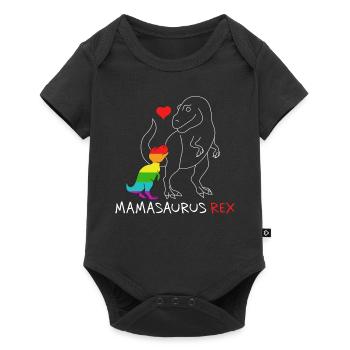 Mamasaurus Rex | Mother | New Mom Rainbow queer - Baby Premium short-sleeve bodysuit - black - Front