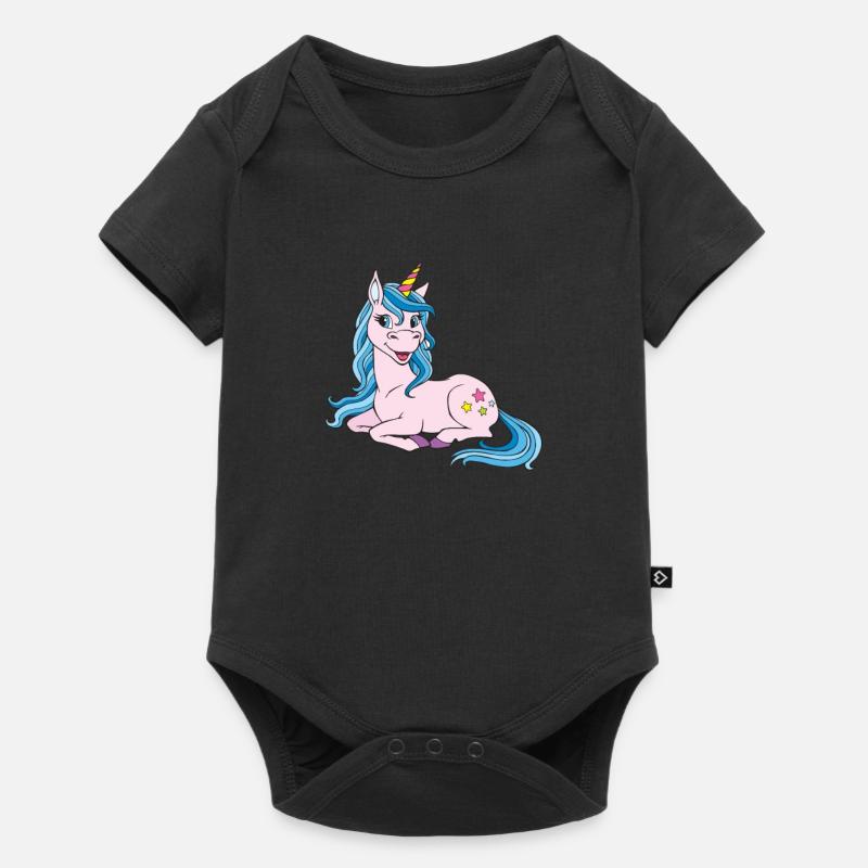 Licorne - Body à manches courtes Premium Bébé - noir