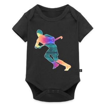 Hockey sur gazon - Body à manches courtes Premium Bébé - noir - Devant