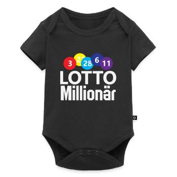 Lotto millionaire numbers money luck success - Baby Premium short-sleeve bodysuit - black - Front
