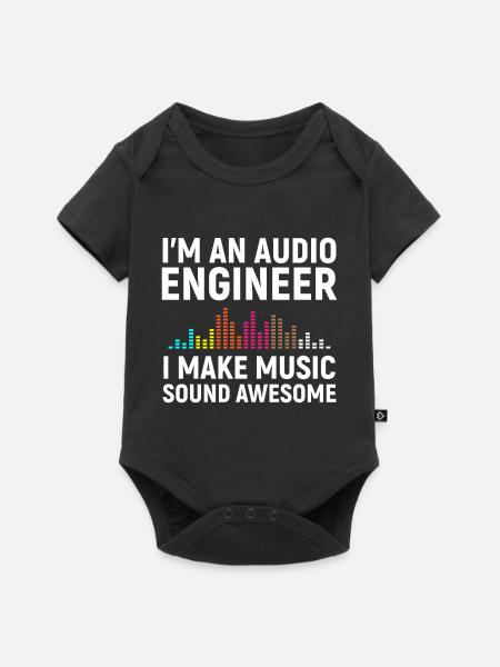 I'm an Audio Engineer - Baby Premium Kurzarmbody - Schwarz